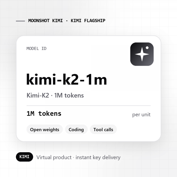 Kimi-K2 · 1M tokens