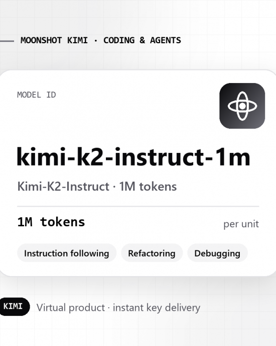 Kimi-K2-Instruct · 1M tokens