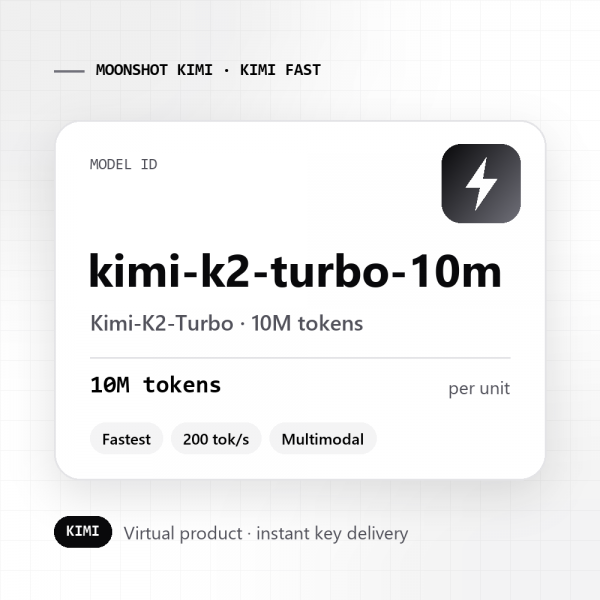 Kimi-K2-Turbo · 10M tokens